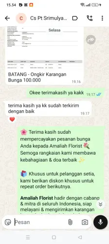 Testimonial Papan Bunga kawasan industri kariangau