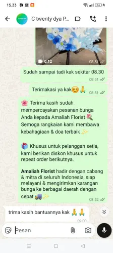 Testimonial Standing Flower kawasan industri kariangau