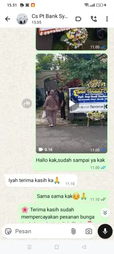 Testimonial Papan Bunga kawasan industri kariangau